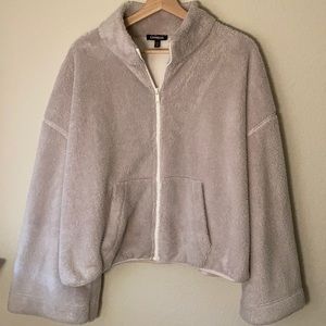 Express bell-sleeve full zip Sherpa